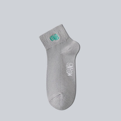 Atmungsaktive Baumwoll-Knöchelsocken (8 Paar) - Grau - EU38-45 (US5-11) - image 8