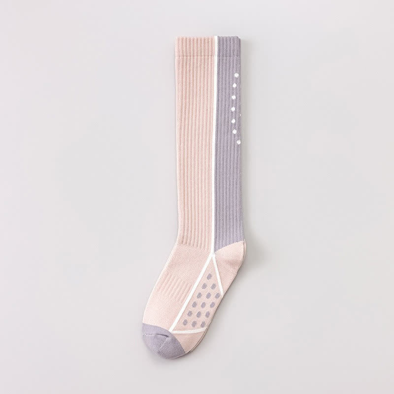 Geometrische Kompressionsstrümpfe mit Farbblockmuster (3 Paar) - Rosa - EU36-40 (US3-7) - image 7