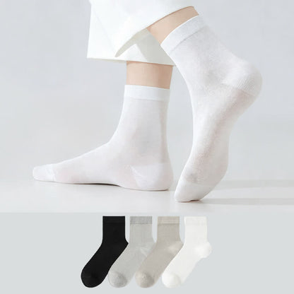 Seidenweiche, lässige Viertel-Socken (4 Paar) - image 0