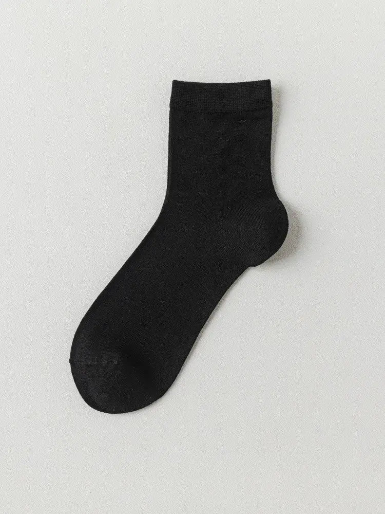 Seidenweiche, lässige Viertel-Socken (4 Paar) - Schwarz - EU38-45 (US5-11) - image 2