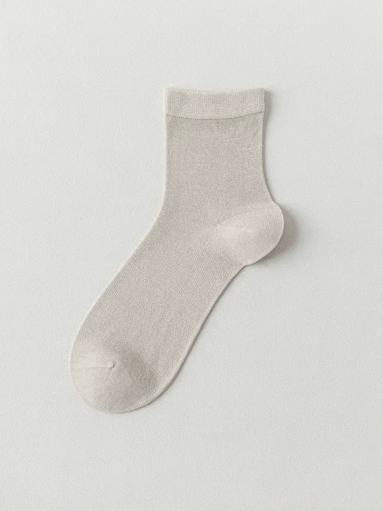 Seidenweiche, lässige Viertel-Socken (4 Paar) - Khaki - EU38-45 (US5-11) - image 3