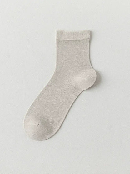 Seidenweiche, lässige Viertel-Socken (4 Paar) - Khaki - EU38-45 (US5-11) - image 3