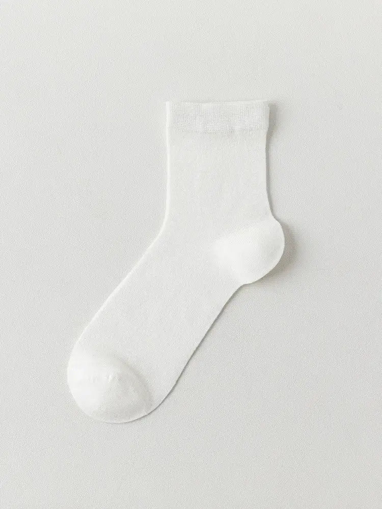 Seidenweiche, lässige Viertel-Socken (4 Paar) - Weiß - EU38-45 (US5-11) - image 5