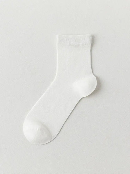 Seidenweiche, lässige Viertel-Socken (4 Paar) - Weiß - EU38-45 (US5-11) - image 5