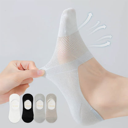 Unsichtbare Seiden-Loafer-Socken (4 Paar) - image 0