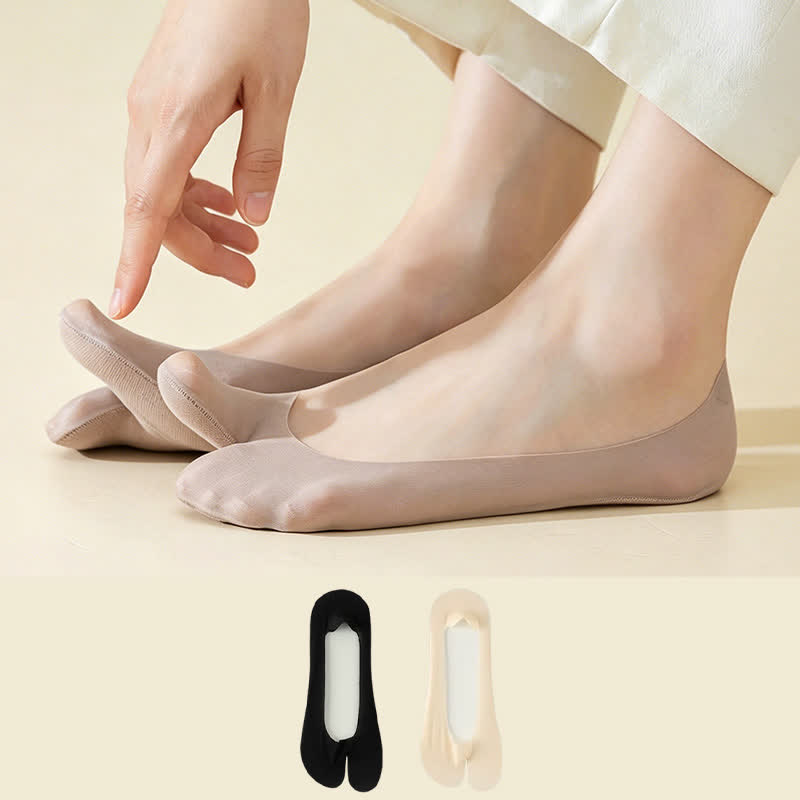 Tabi-Socken aus Eisseide, unsichtbar (4 Paar) - image 0