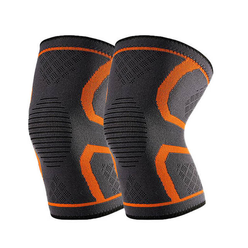Knieorthesen mit doppelter Stützwirkung - Orange - 3XL - image 4