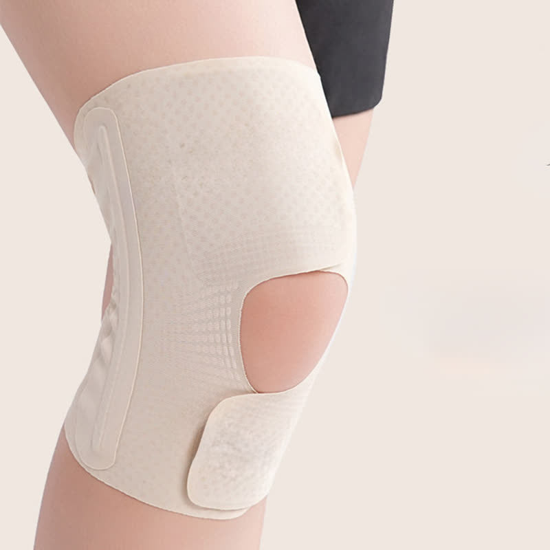 Kniebandage mit Kompressionsfunktion und Entlastung der Kniescheibe - Nackt - XL - image 3