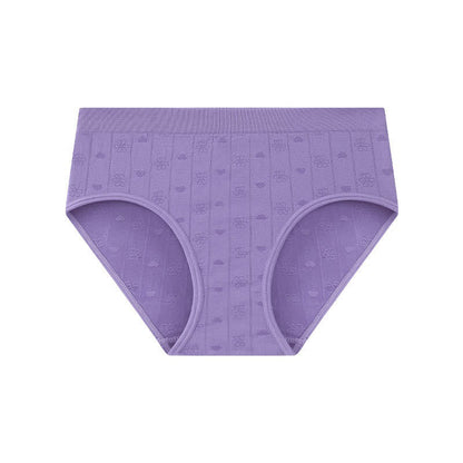 Nahtloser, gerippter High-Waist-Slip (3er-Pack) - Lila - XL - image 4