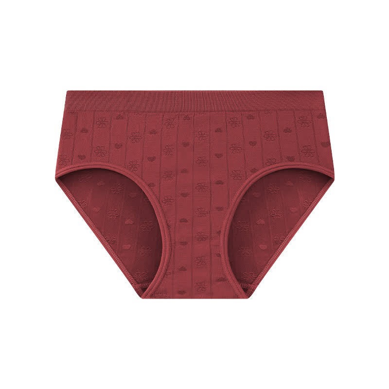 Nahtloser, gerippter High-Waist-Slip (3er-Pack) - Wein - XL - image 5