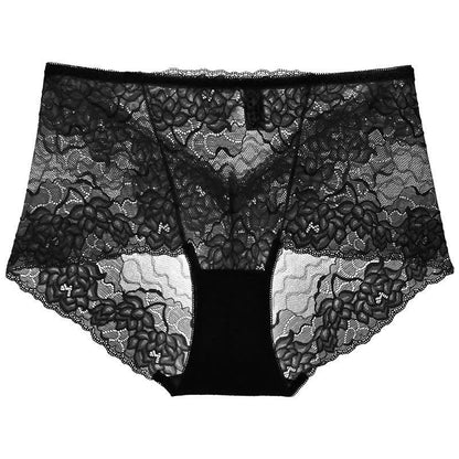Slip mit Blumenmuster und niedrigem Bund (3er-Pack) - Schwarz - 2XL - image 7