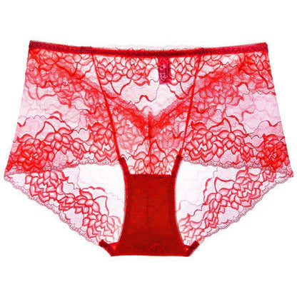 Slip mit Blumenmuster und niedrigem Bund (3er-Pack) - Rot - 2XL - image 3