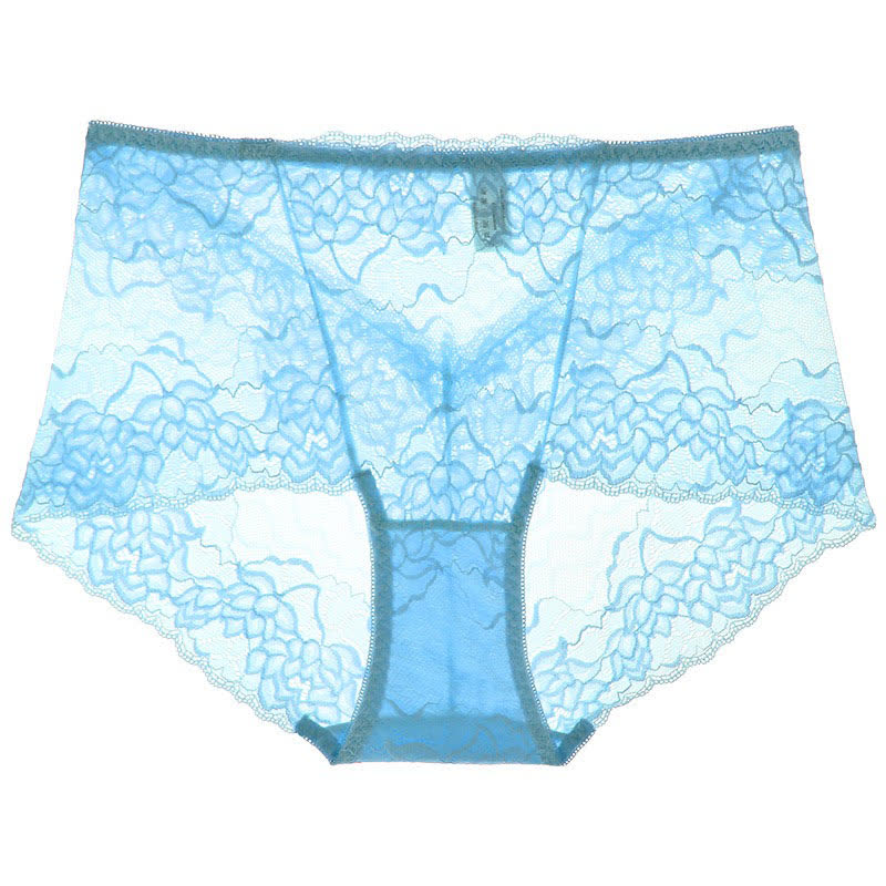 Slip mit Blumenmuster und niedrigem Bund (3er-Pack) - Himmelblau - 2XL - image 8