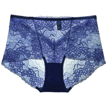 Slip mit Blumenmuster und niedrigem Bund (3er-Pack) - Dunkelblau - 2XL - image 6