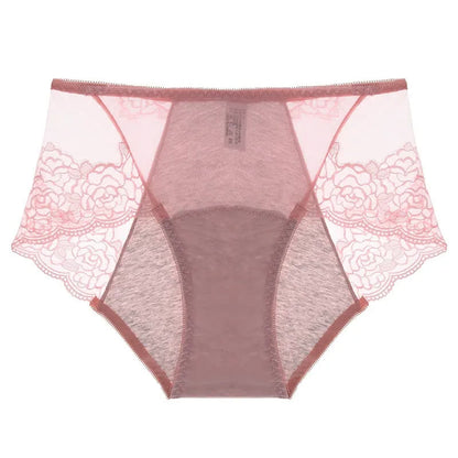 Formgebender Slip mit hohem Bund und Spitze (3er-Pack) - Rosa - 3XL - image 3