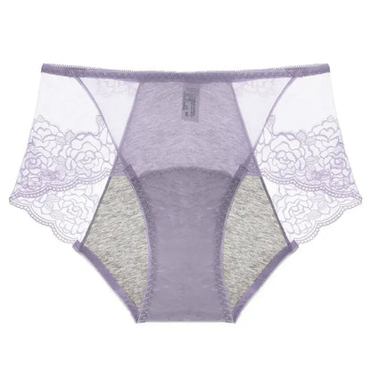 Formgebender Slip mit hohem Bund und Spitze (3er-Pack) - Hellviolett - 3XL - image 7