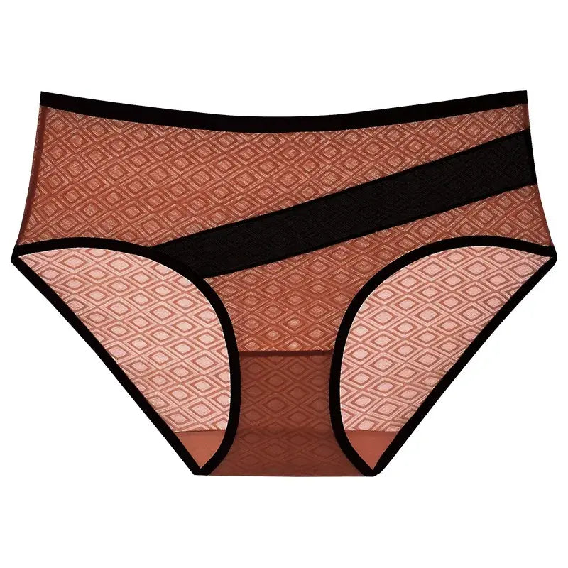 Slip mit Diamant-Mesh-Besatz (3er-Pack) - Karamell - 2XL - image 7