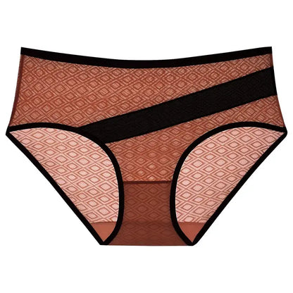 Slip mit Diamant-Mesh-Besatz (3er-Pack) - Karamell - 2XL - image 7
