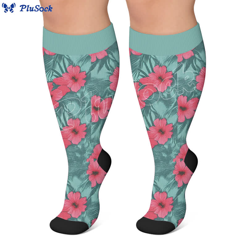 Kompressionsstrümpfe in Übergröße von Bold Blossom - image 4