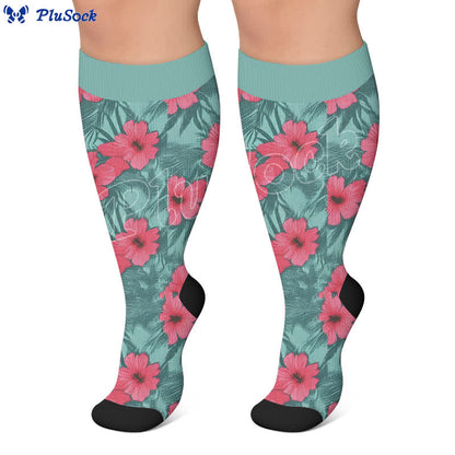 Kompressionsstrümpfe in Übergröße von Bold Blossom - image 4