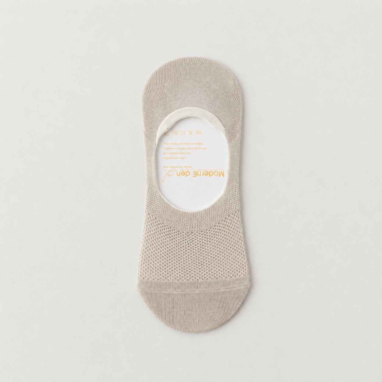 Unsichtbare Seiden-Loafer-Socken (4 Paar) - Khaki - EU38-45 (US5-11) - image 4