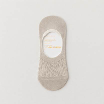 Unsichtbare Seiden-Loafer-Socken (4 Paar) - Khaki - EU38-45 (US5-11) - image 4
