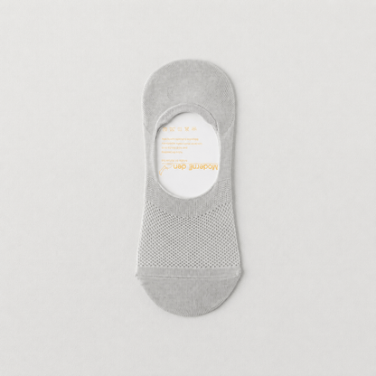 Unsichtbare Seiden-Loafer-Socken (4 Paar) - Hellgrau - EU38-45 (US5-11) - image 5