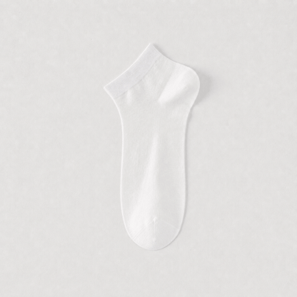Atmungsaktive Seiden-Knöchelsocken (4 Paar) - Weiß - EU38-45 (US5-11) - image 5