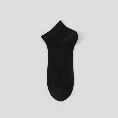 Atmungsaktive Seiden-Knöchelsocken (4 Paar) - Schwarz - EU38-45 (US5-11) - image 6