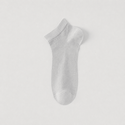 Atmungsaktive Seiden-Knöchelsocken (4 Paar) - Hellgrau - EU38-45 (US5-11) - image 8