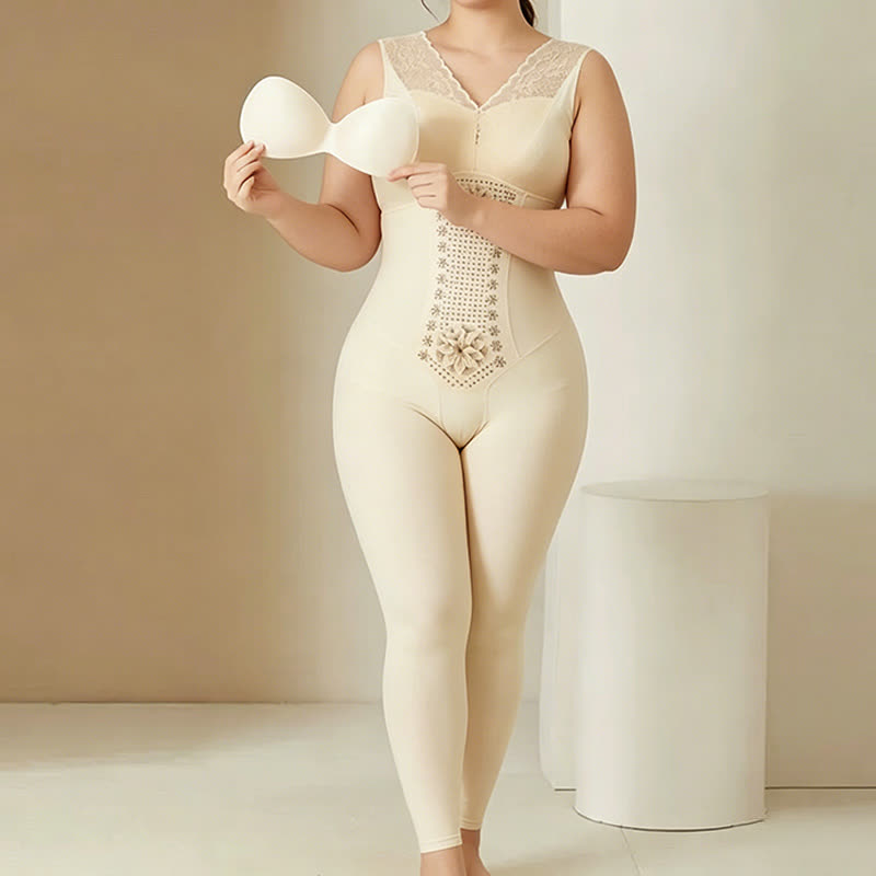 Figurformender Body mit Bauchkontrolle - Beige - 3XL - image 3