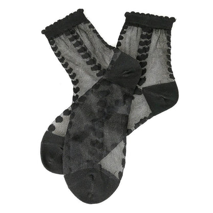Transparente Herzchen-Viertelsocken (4 Paar) - image 3