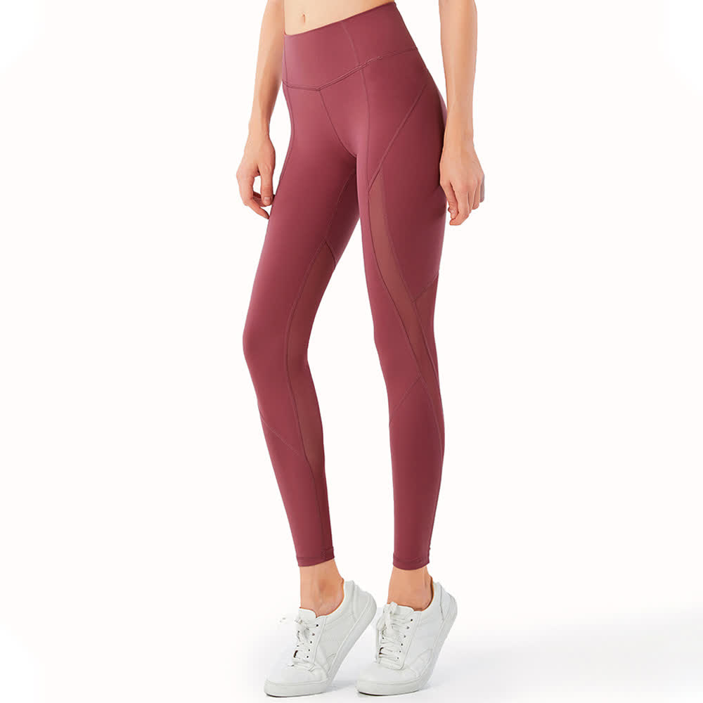 Yoga-Leggings aus formgebendem Mesh - Rot - XL - image 2