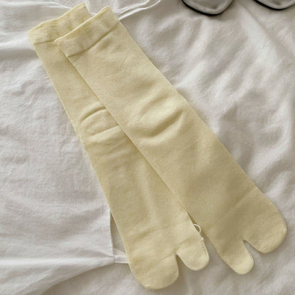 Seidig atmungsaktive Tabi-Viertelsocken (6 Paar) - Gelb - EU36-40 (US3-7) - image 6