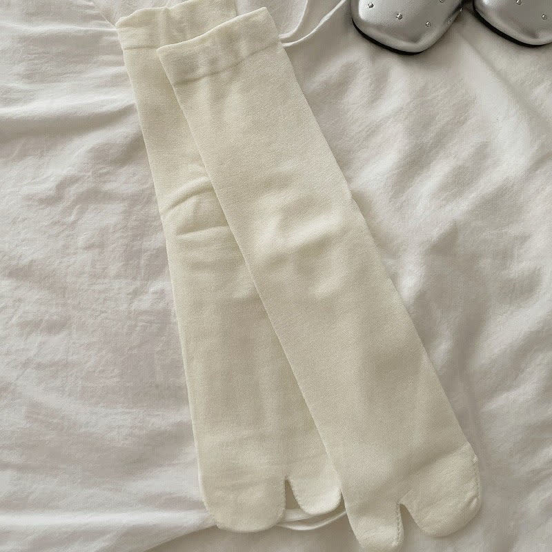 Seidig atmungsaktive Tabi-Viertelsocken (6 Paar) - Beige - EU36-40 (US3-7) - image 3