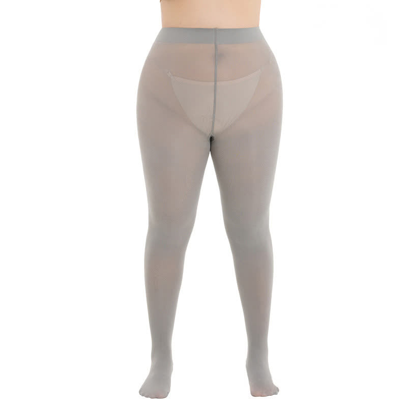 Formende High-Waist-Strumpfhosen (3 Paar) - Grau - 3XL-4XL - image 7