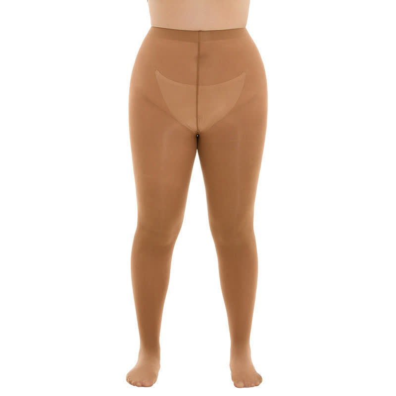 Formende High-Waist-Strumpfhosen (3 Paar) - Karamell - 3XL-4XL - image 11