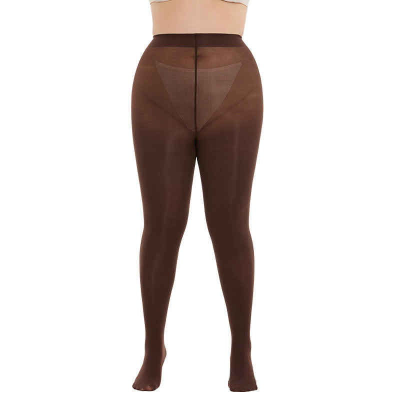 Formende High-Waist-Strumpfhosen (3 Paar) - Kaffee - 3XL-4XL - image 10