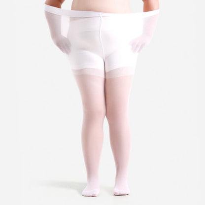 Formgebende Strumpfhose mit hohem Bund (3 Paar) - Weiß - 4XL - image 5