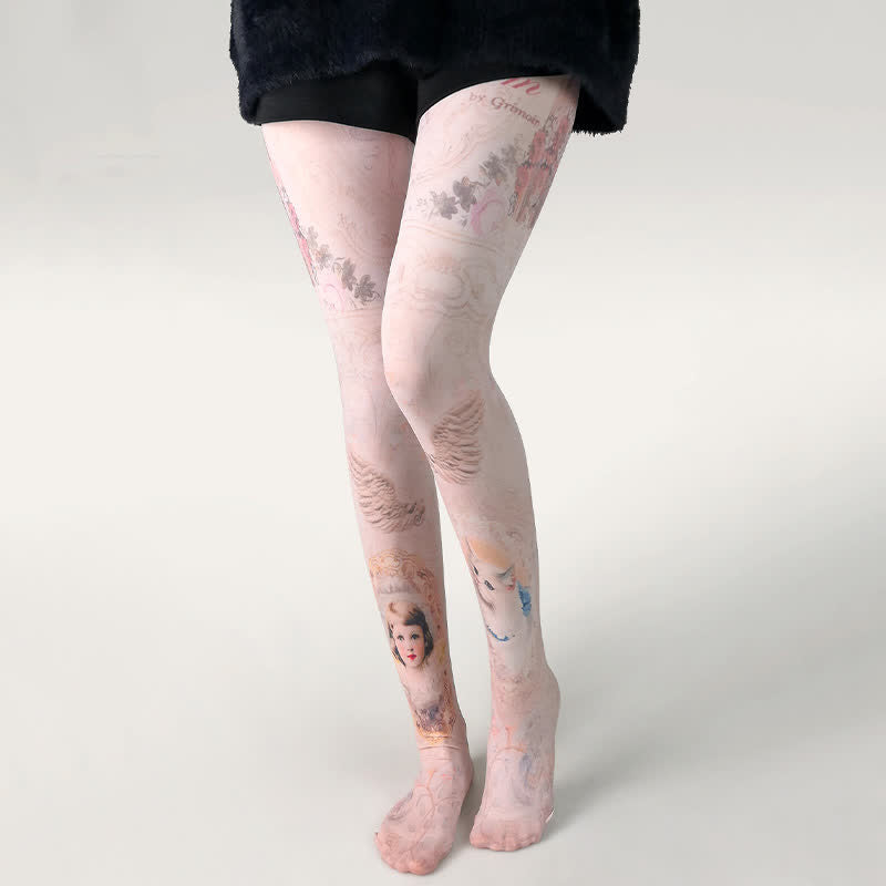 Strumpfhose mit Schmetterlingsmuster für den Alltag - F - Einheitsgröße - image 5