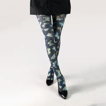 Strumpfhose mit Schmetterlingsmuster für jeden Tag - F - Einheitsgröße - image 0