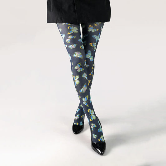Strumpfhose mit Schmetterlingsmuster für jeden Tag - F - Einheitsgröße - image 0