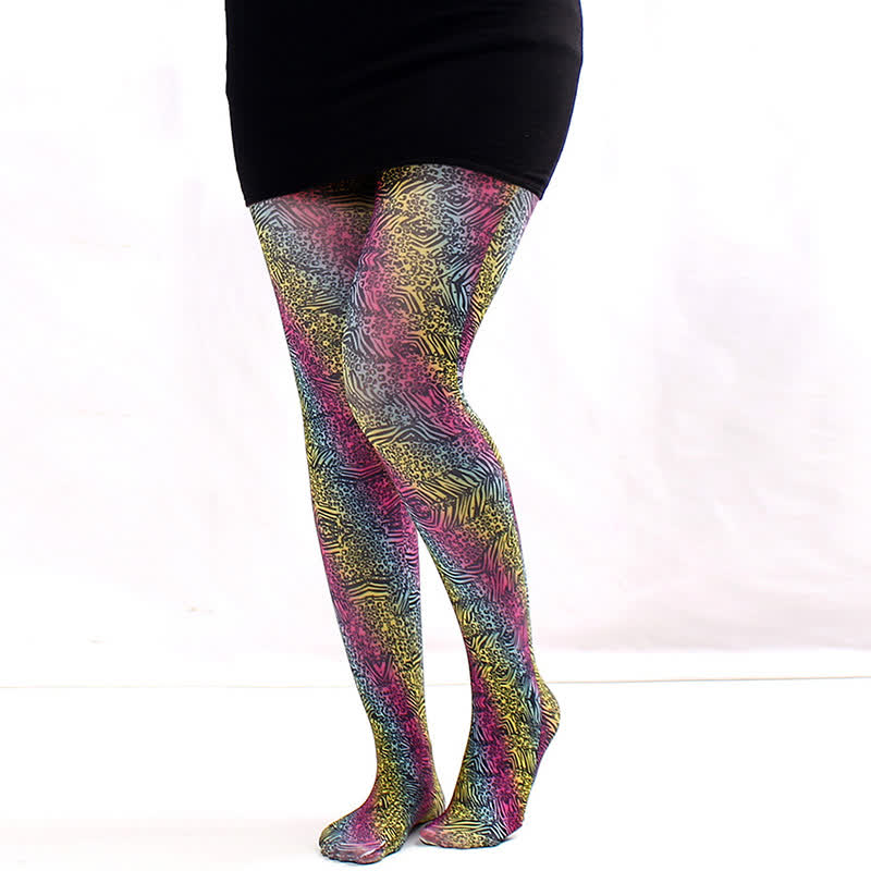 Alltagsstrumpfhose mit Blumenmuster - A - Einheitsgröße - image 0