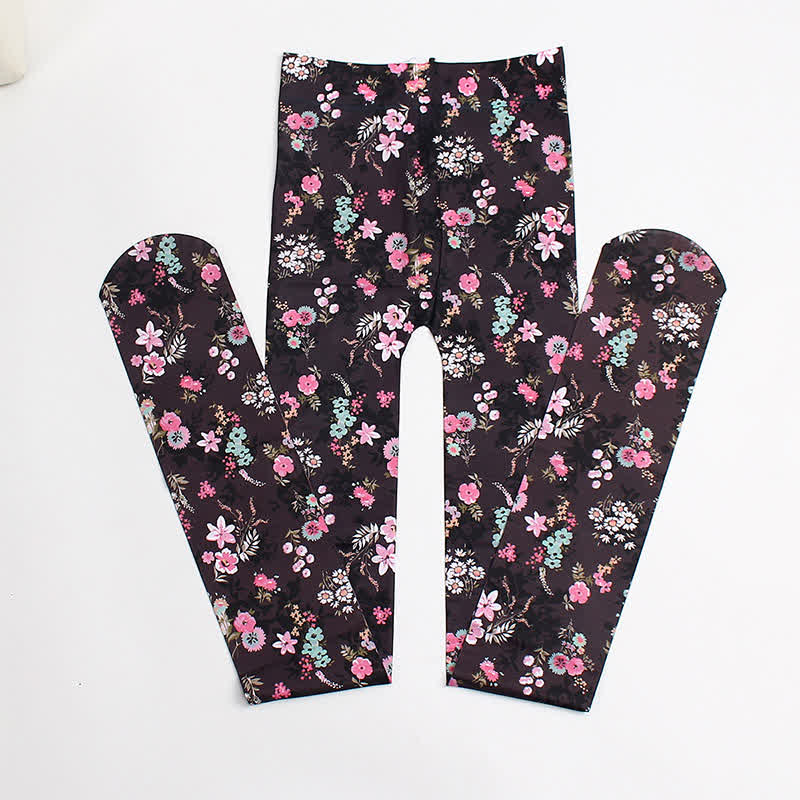Florale, formende Tagesstrumpfhose - image 1