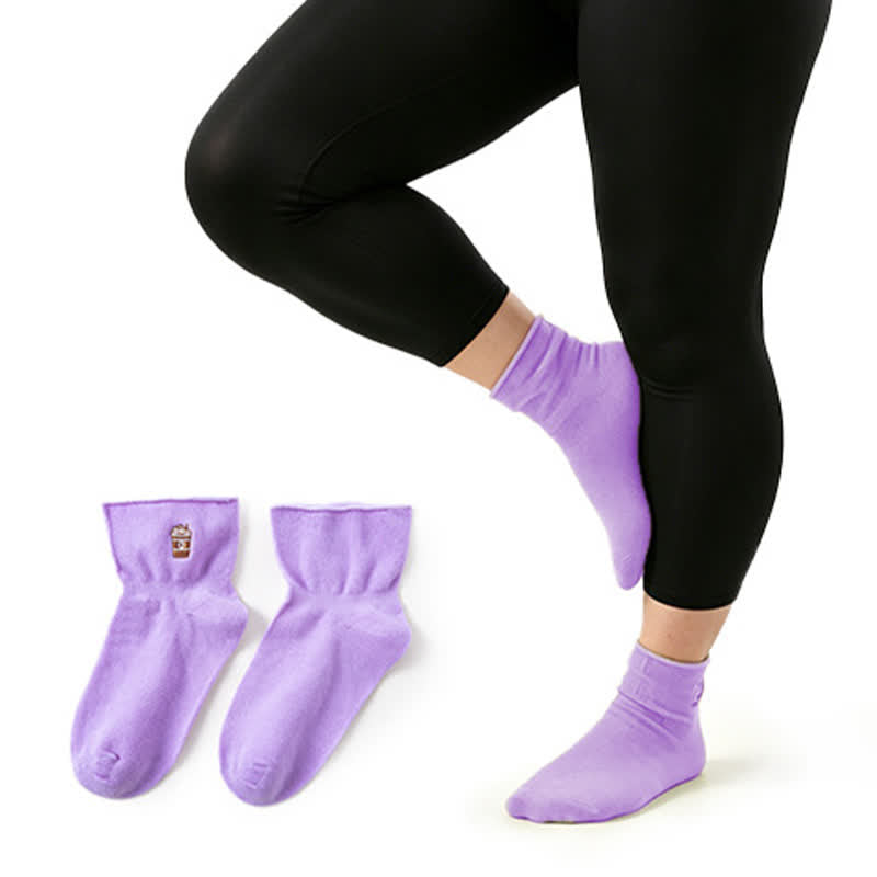 Weiche Viertelsocken (2 Paar) - Lila - EU37-41 (US4-8) - image 6