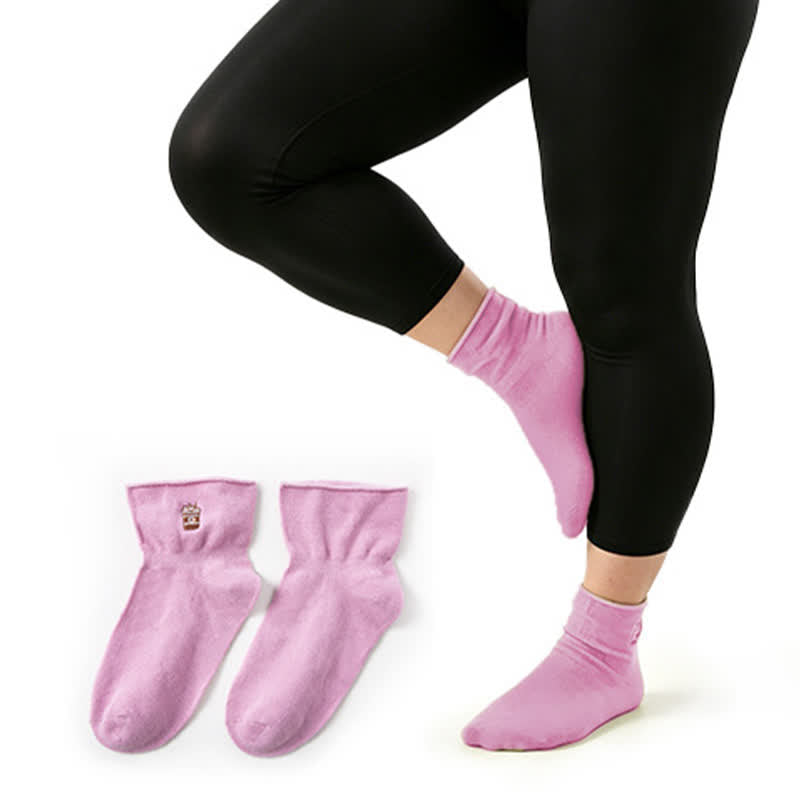 Weiche Viertelsocken (2 Paar) - Rosa - EU37-41 (US4-8) - image 2