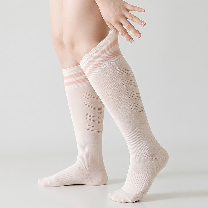 Kompressionsstrümpfe mit Netzstreifen (2 Paar) - Rosa - EU36-39 (US3-6) - image 2