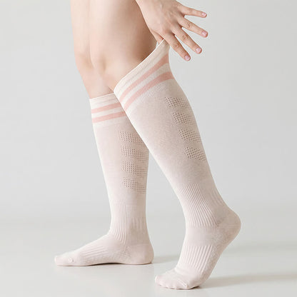 Kompressionsstrümpfe mit Netzstreifen (2 Paar) - Rosa - EU36-39 (US3-6) - image 2