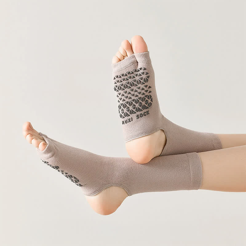 Atmungsaktive, gestrickte Freizeitsocken mit rutschfester Oberfläche (3 Paar) - image 2