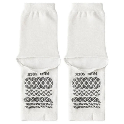 Atmungsaktive, gestrickte Freizeitsocken mit rutschfester Oberfläche (3 Paar) - Weiß - Einheitsgröße - image 4